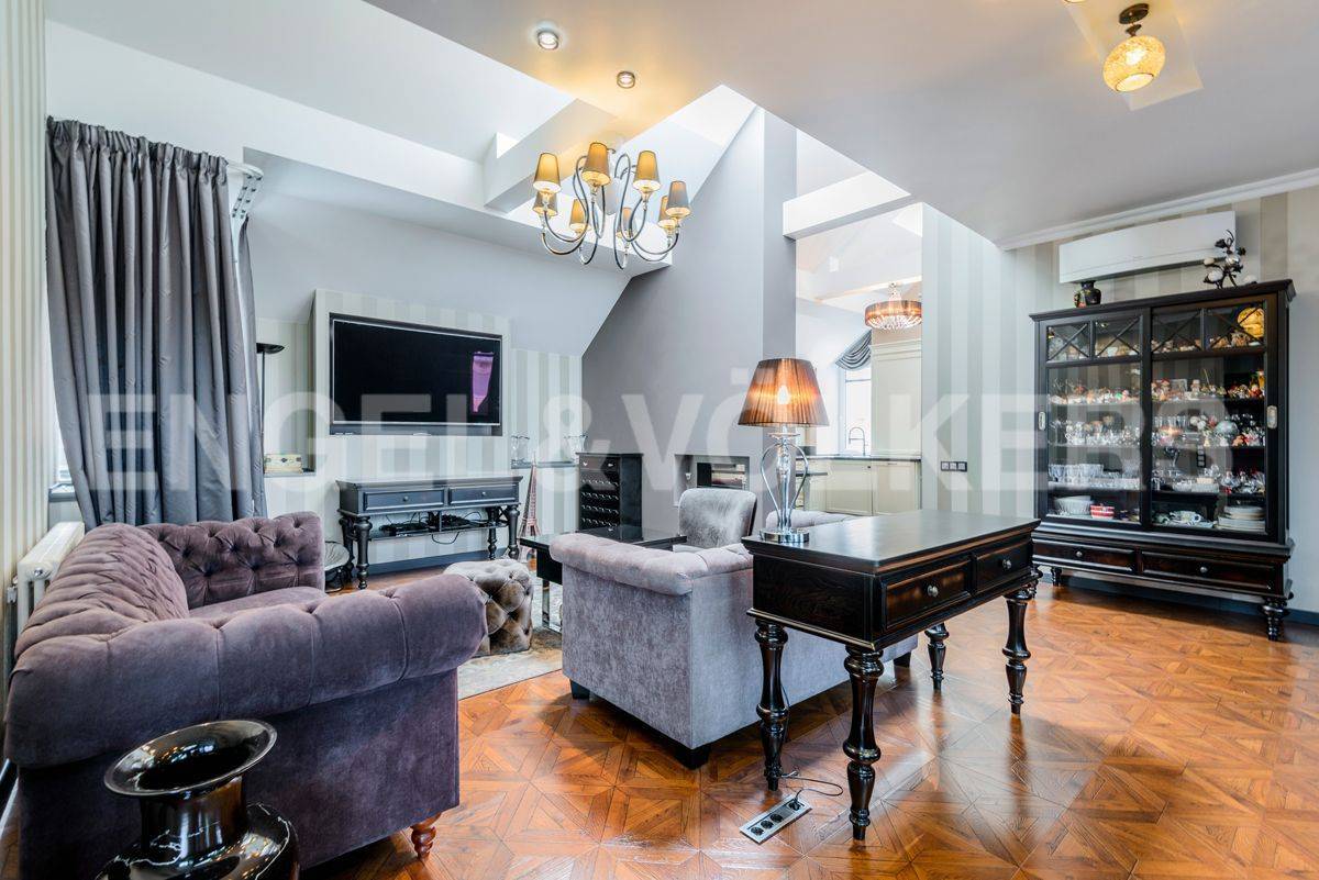 виленский пер., 15 - утонченный пентхаус в жк «преображение» рядом с таврическим садом фото 1