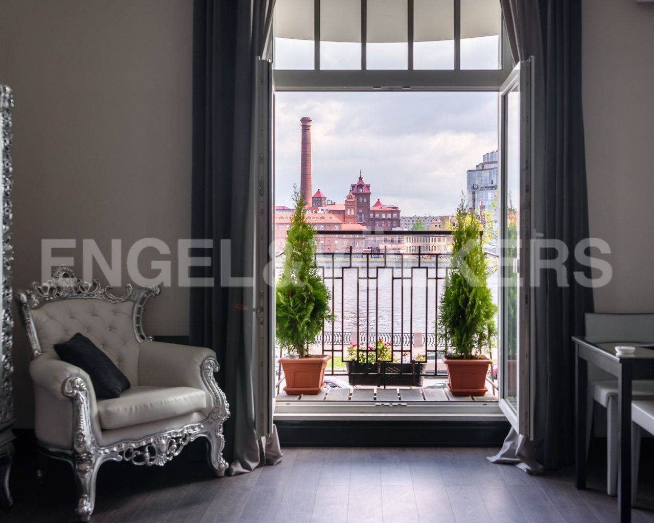 аптекарская наб., 6 – квартира с ремонтом art deco и видом на акваторию большой невки фото 1