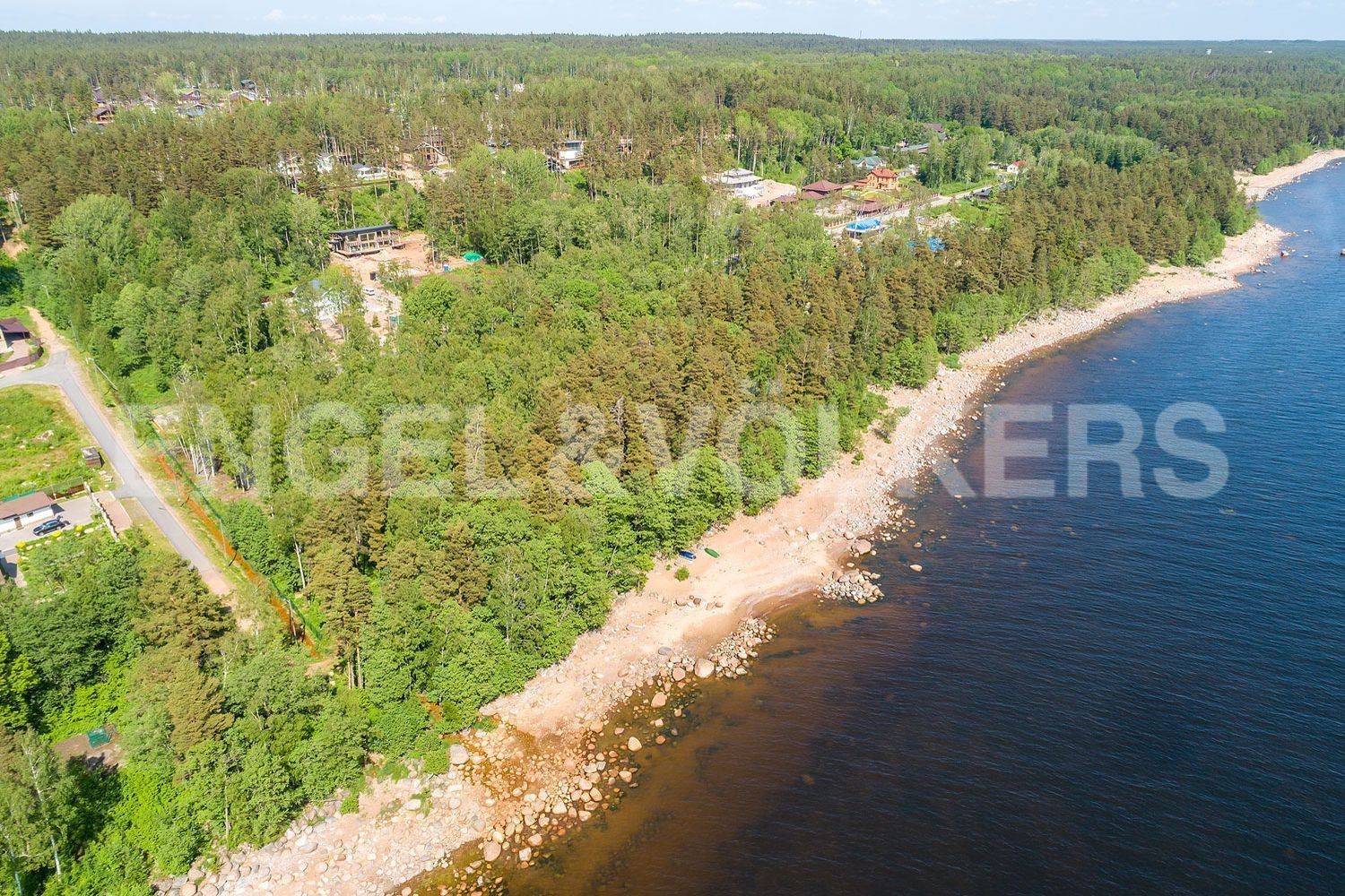 «морские террасы» – участок на 1-ой линии финского з-ва в клубном поселке фото 1