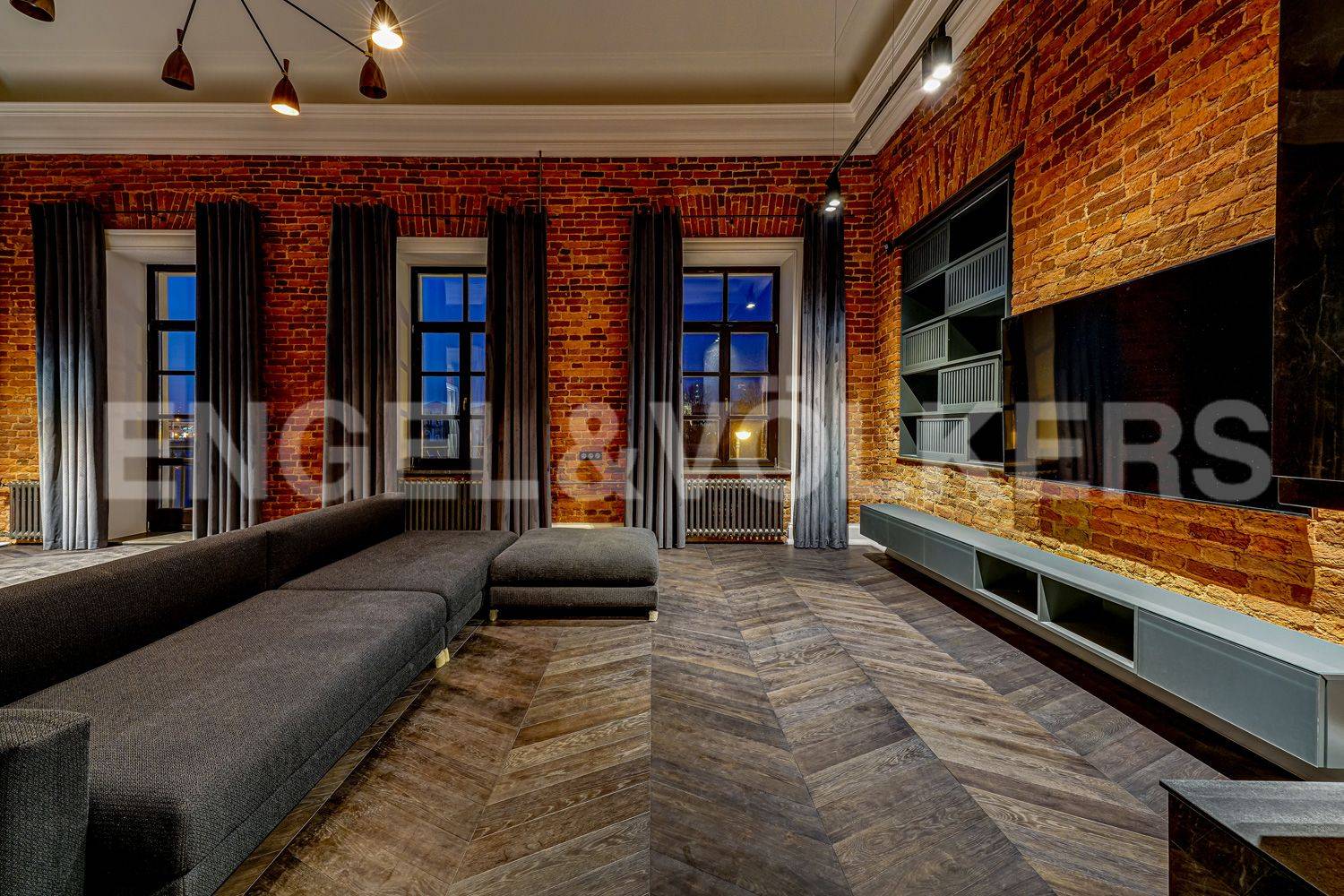 наб. макарова, 16 – стильный лофт с панорамным видом на малую невку фото 1