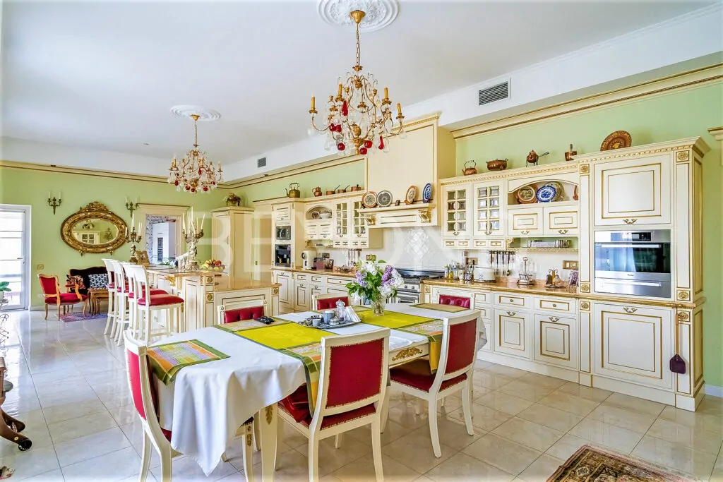 Зона столовой и кухни