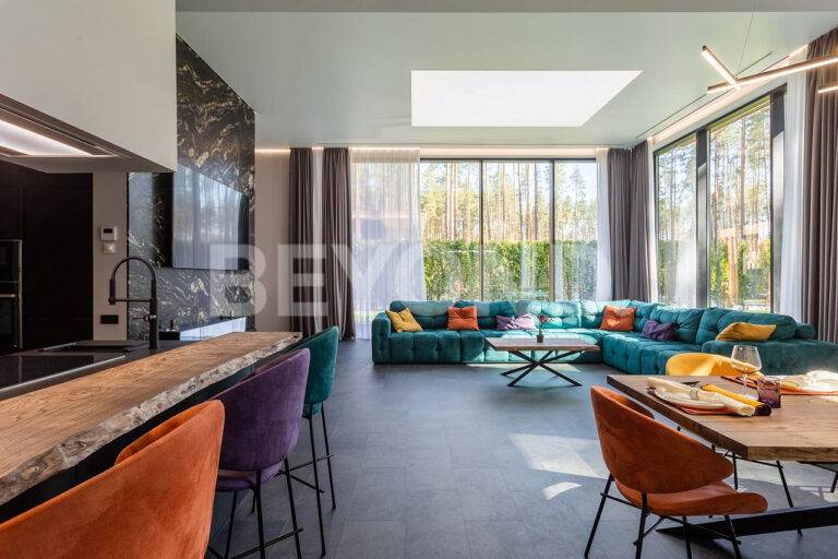 "охтинский парк" - современная вилла в закрытом коттеджном поселке фото 4