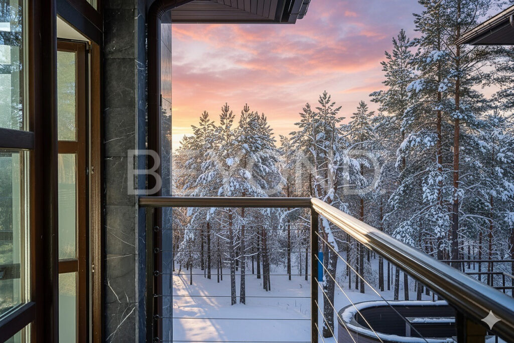 Вид на прибрежный лес