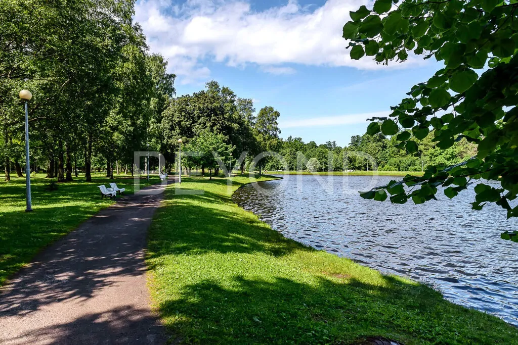 Дом на территории Приморского парка Победы