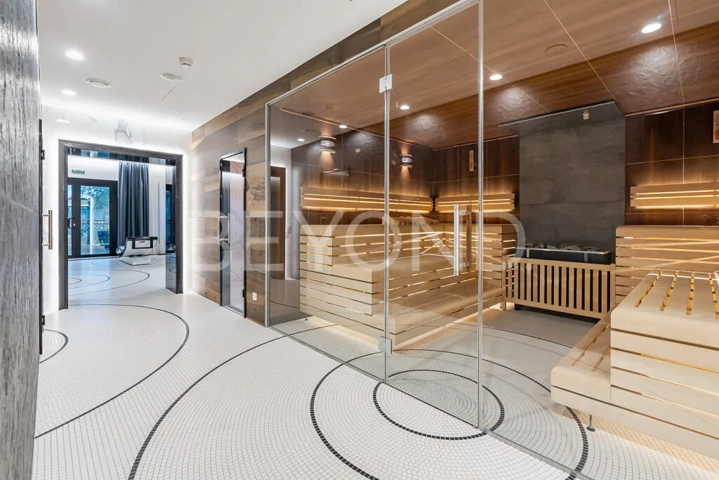 Сауна, хамам, солевая комната и кабинет для мыльного массажа в СПА