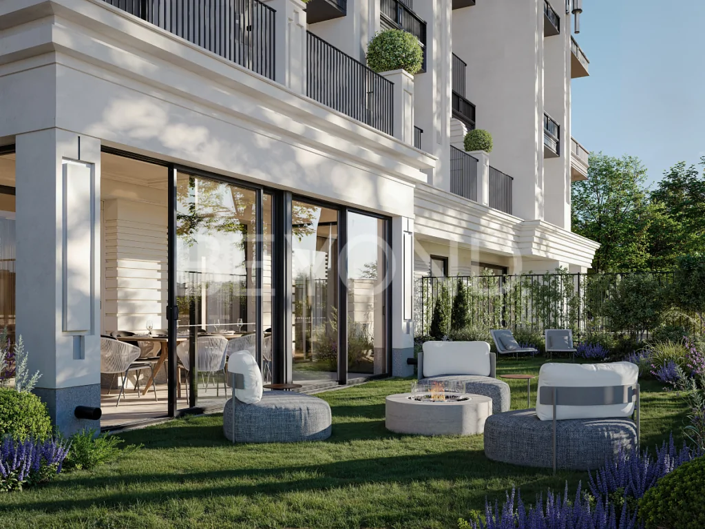 на 1 этаже собственные патио