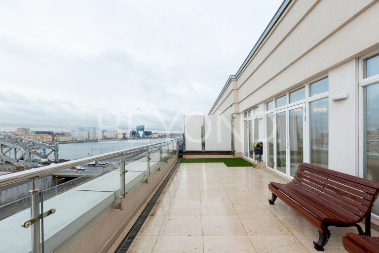 «смольный проспект» - видовой пентхаус с террасой и панорамой на неву фото 4