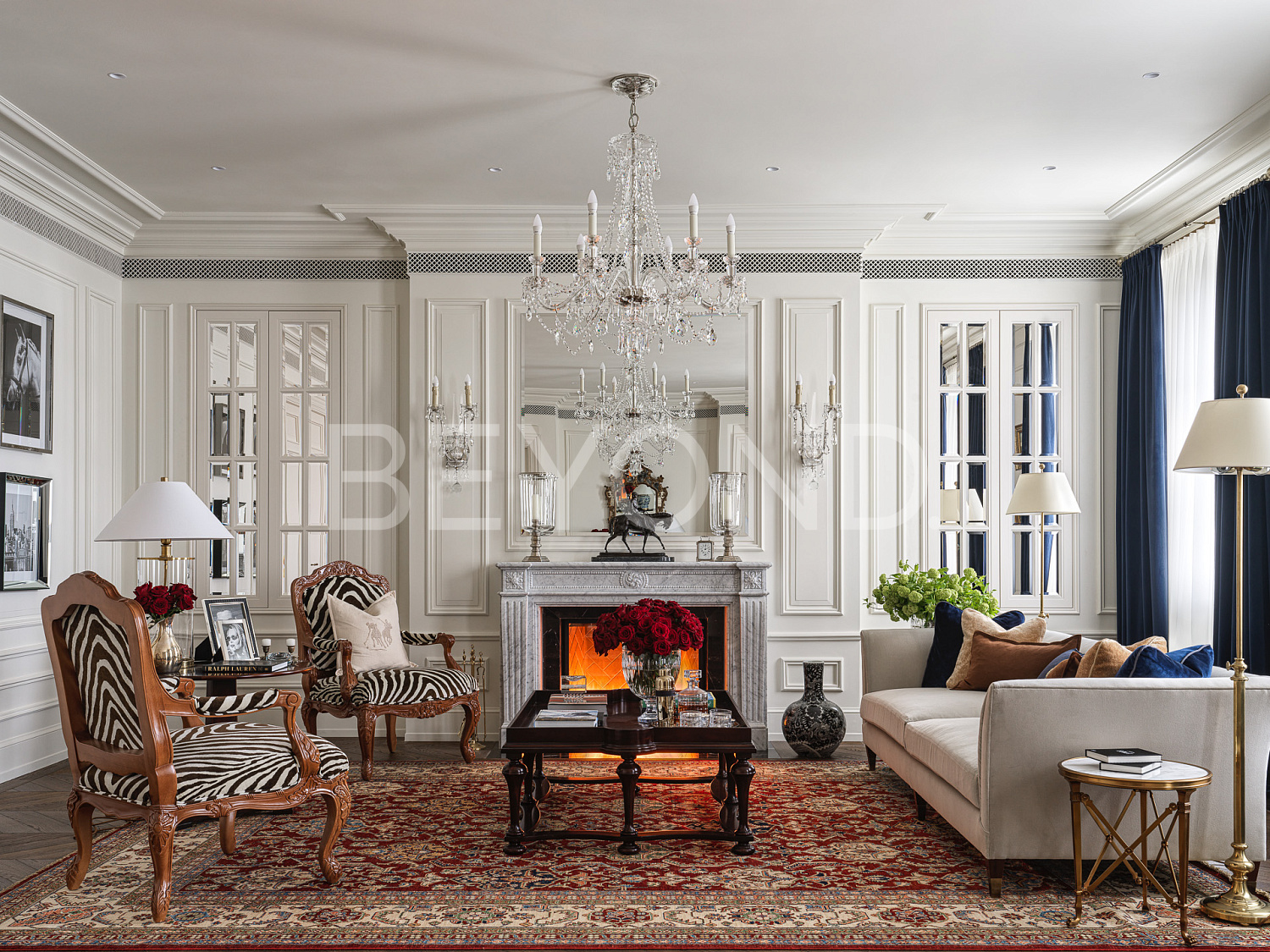 cheval court - коллекционная резиденция с интерьером в стиле ralph lauren фото 1