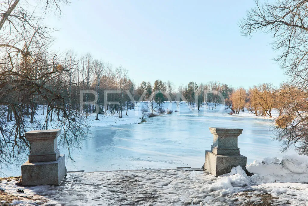 Пруд в парке Мариенталь