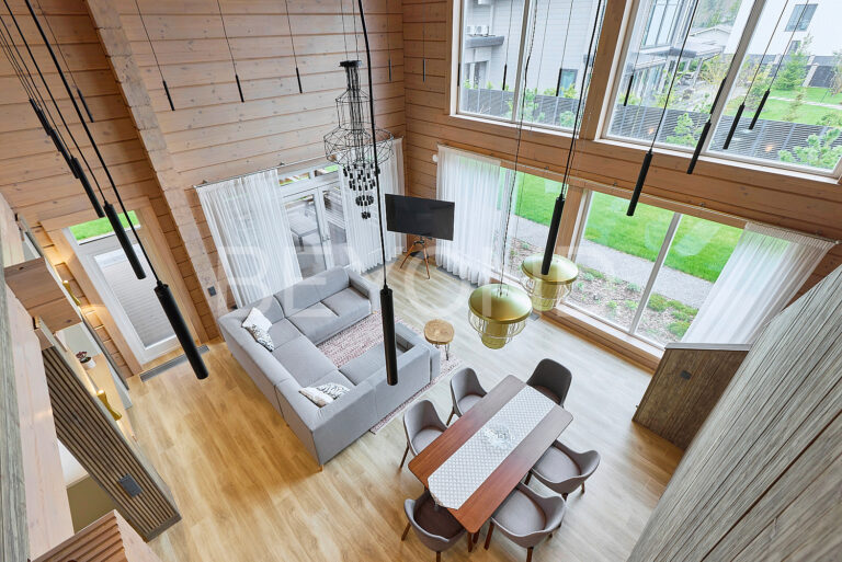 «репино парк» - атмосферный дом из клееного бруса с современным взглядом на интерьер фото 2