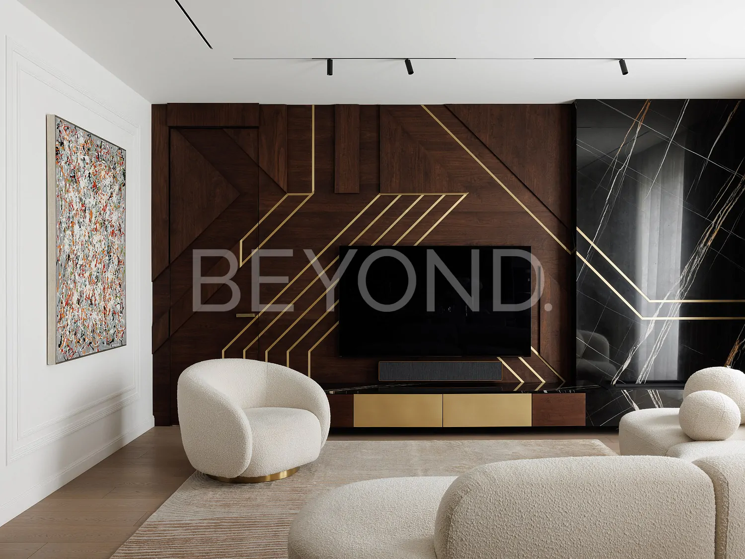 «крестовский de luxe» - квартира с гармоничным авторским дизайном фото 4