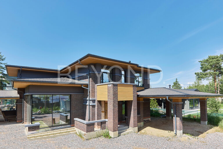 "репино парк" - дом в благородной стилистике ф. л. райта фото 4