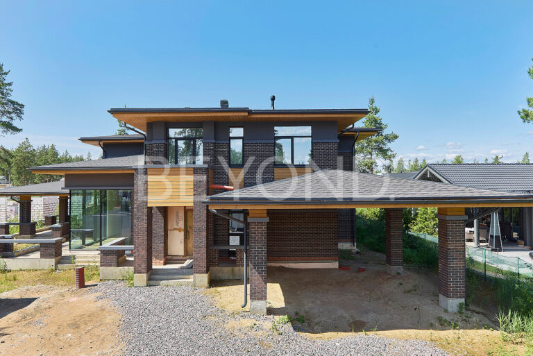 "репино парк" - дом в благородной стилистике ф. л. райта фото 5