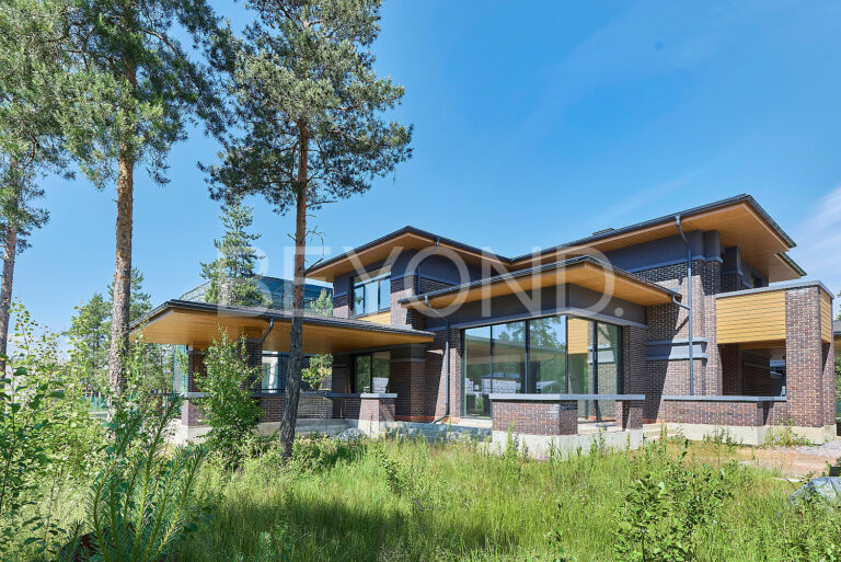 "репино парк" - дом в благородной стилистике ф. л. райта фото 1