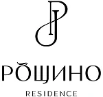 Логотип Рощино Residence — коллекционные резиденции на природе, вдохновлённые искусством