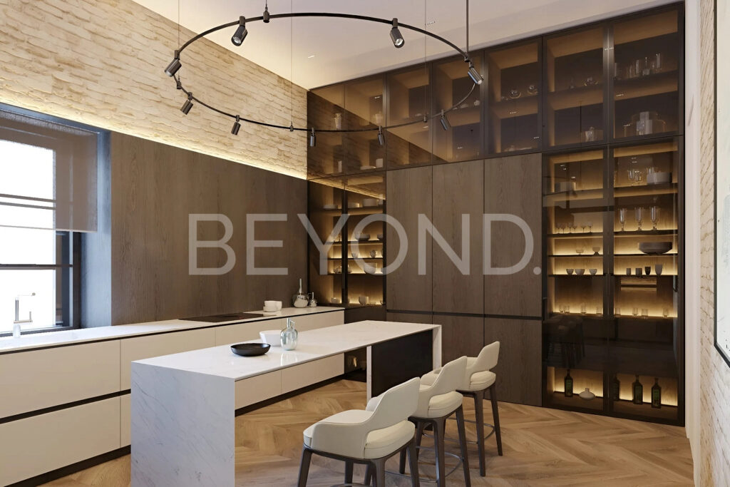 Пространство кухни - визуализация