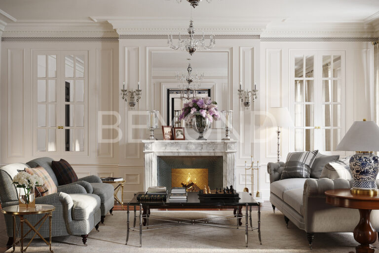 cheval court — резиденция с каминами и интерьером в эстетике ralph lauren фото 2